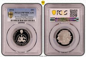 2016 20C 50 Yrs Decimal Currency PR70DCAM