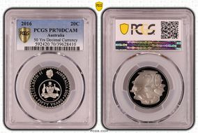 2016 20C 50 Yrs Decimal Currency PR70DCAM