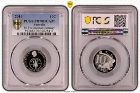 2016 10C 50 Yrs Decimal Currency PR70DCAM