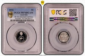 2016 5C 50 Yrs Decimal Currency PR70DCAM