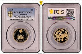 2016 $1 50 Yrs Decimal Currency PR70DCAM