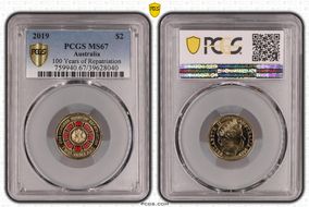 2019 $2 100 Years of Repatriation Colorized MS67