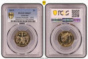 2019 $1 Eureka Stockade - 1854 MS67