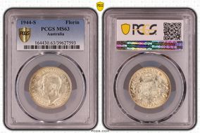 1944-S Florin KM-40  Ag MS63