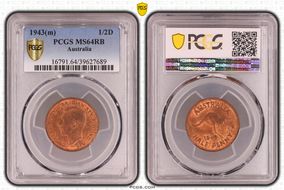 1943(m) 1/2D MS64RB