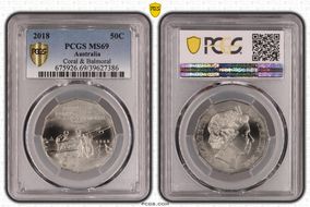 2018 50C Coral & Balmoral MS69