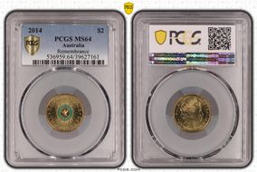 2014 $2 Remembrance - Colorized MS64