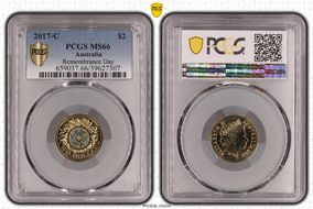 2017-C $2 Remembrance Day Colorized MS66