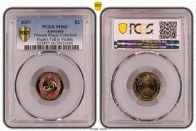 2017 $2 Possum Magic Colorized Hush's Tail is Visible MS66