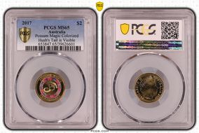 2017 $2 Possum Magic Colorized Hush's Tail is Visible MS65
