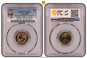 2017 $2 Possum Magic Colorized Hush's Tail is Visible MS65