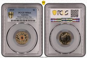 2015 $2 Remembrance Day Colorized In Flanders Fields MS64