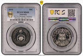 2016 50C 50 Yrs Decimal Currency MS68