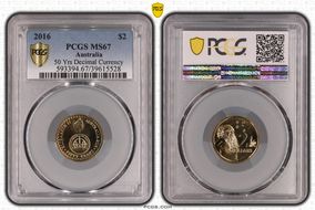 2016 $2 50 Yrs Decimal Currency MS67