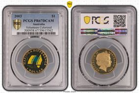 2003 $1 Volunteers Colorized PR67DCAM