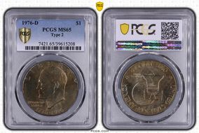 1976-D $1 Type 2 MS65