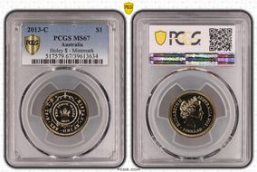 2013-C $1 Holey $ - Mintmark MS67