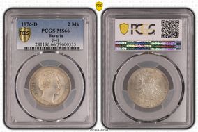 1876-D 2 Mk J-41 MS66