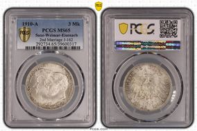 1910-A 3 Mk 2nd Marriage J-162 MS65