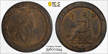 1797 1D S-3777 10 Leaves MS63BN