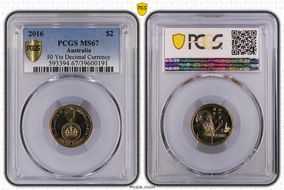 2016 $2 50 Yrs Decimal Currency MS67