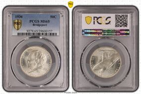 1936 50C Bridgeport MS65