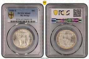 1936-S 50C Bay Bridge MS65