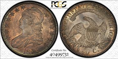 1824 50C O-115 MS64