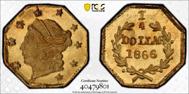 1866 G25C BG-708 MS67