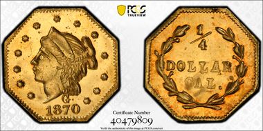 1870 G25C BG-757 MS63