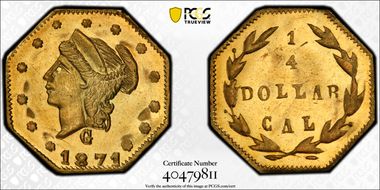 1871 G25C BG-769 MS64