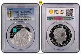 2009 £5 S-4930 Big Ben Ag PR69DCAM