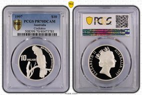 1997 $10 Cockatoo PR70DCAM
