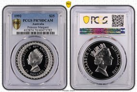 1992 $25 Princess Margaret PR70DCAM