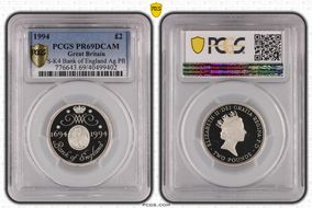 1994 £2 S-K4 Bank of England Ag Pft PR69DCAM