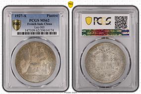 1927-A Piastre Lec-303 MS62