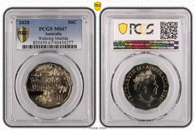 2020 50C Waltzing Matilda MS67