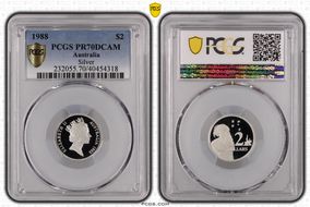 1988 $2 Silver PR70DCAM