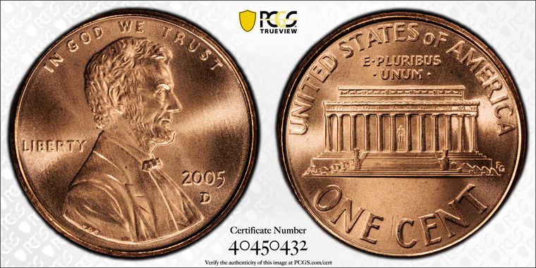 Cert 40450432 - Coin Image