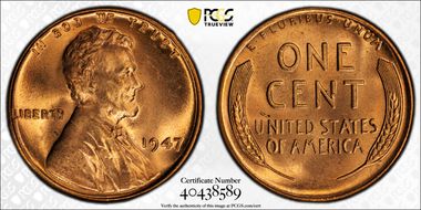 1947 1C DDO, FS-101 MS66RD