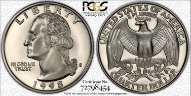 1998-S 25C PR70DCAM