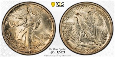 1918 50C MS64