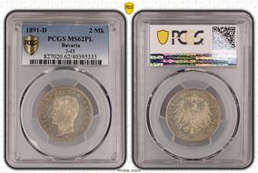 1891-D 2 Mk J-45 MS62PL