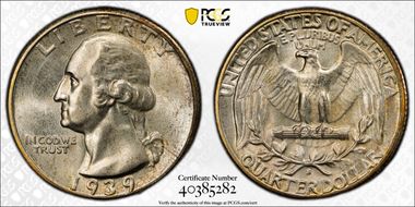 1939-S 25C DDO, FS-101 MS67+