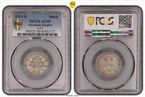 1913-F Mark J-17 AU58