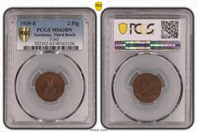 1939-E 2 Pfg J-362 MS63BN