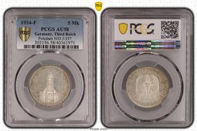 1934-F 5 Mk Potsdam N/D J-357 AU58