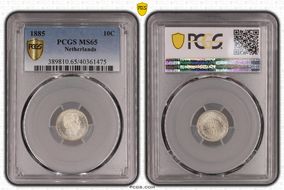 1885 10C MS65
