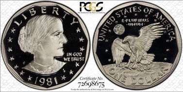 1981-S SBA$1 Type 1 PR70DCAM