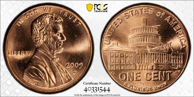 2009-D 1C Lincoln-Presidency MS67RD